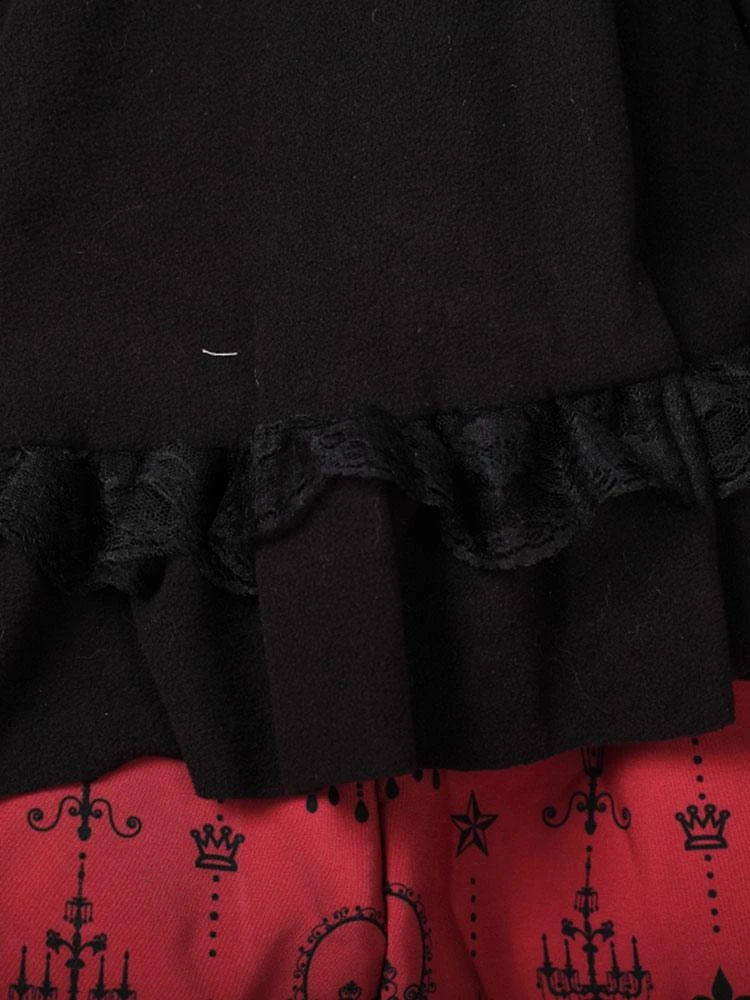 Lolitashow Hooded Lolita Cape With Ruffles - Image 12