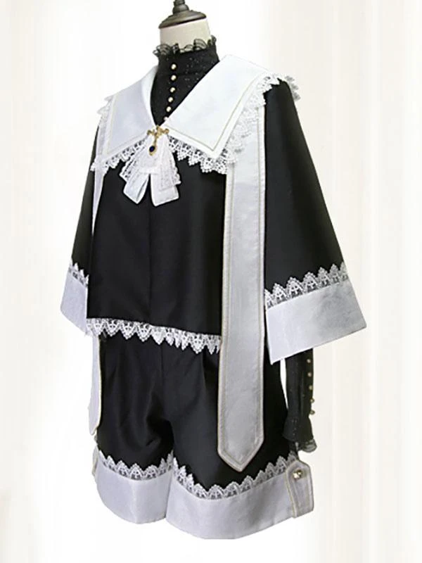 Gothic Ouji Lolita Coats Black Coat Lace Bows Overcoat Polyester Spring Lolita Outwears - Image 2