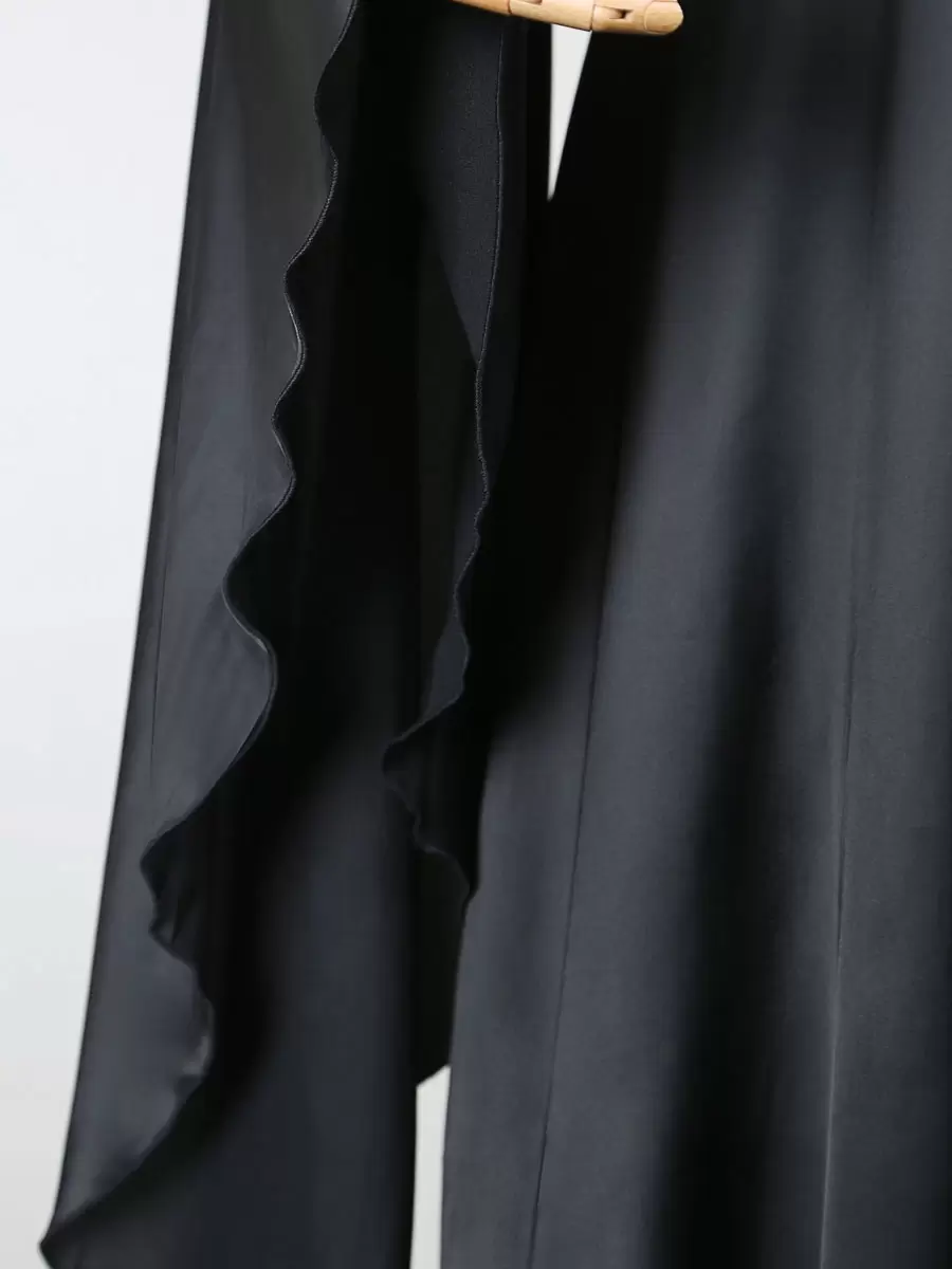 Black Vintage Costume Gothic Long Sleeves Maxi Dress For Women's Dress Carnival - Image 8