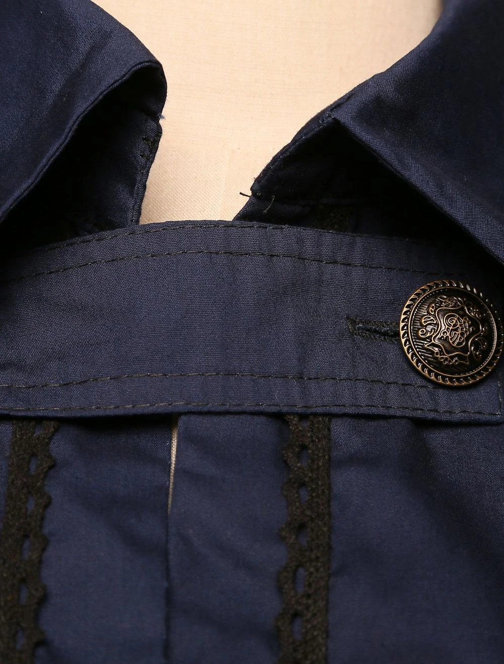 Gothic Lolita Vintage Cape Military Style Cross Regression Victorian Cape - Image 5