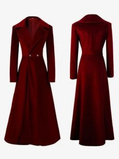 Red Retro Costumes Polyester Overcoat Women's Retro Top Marie Antoinette Costume Party Prom Dress