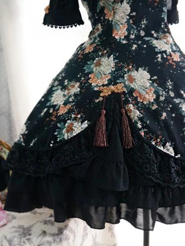 Qi Lolita Dress Chinese Style Qiluo Incense Sakura Fairy OP Lolita One Piece Dress - Image 6